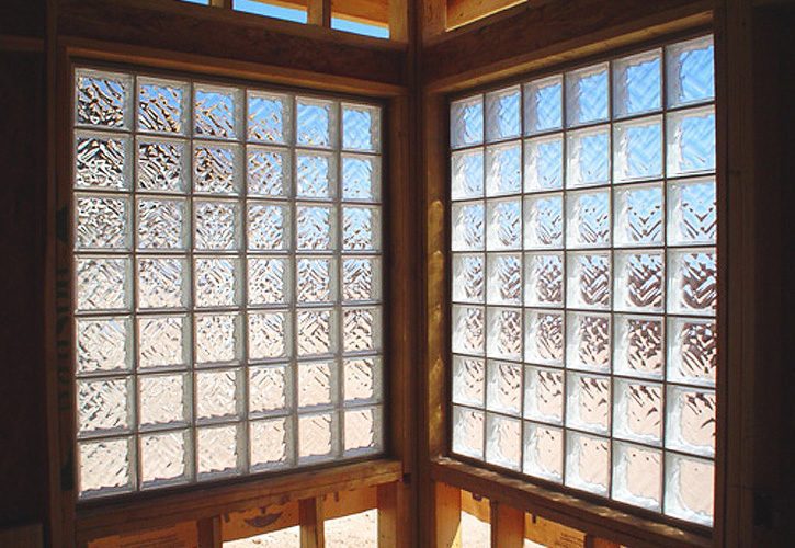 Custom glass block windows installed in an Ohio home